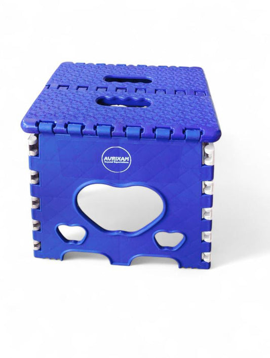 12 Inch Super Strong Folding Step Stool | 120 KG Capacity, Non-Slip, Space-Saving Plastic for Home & Kitchen