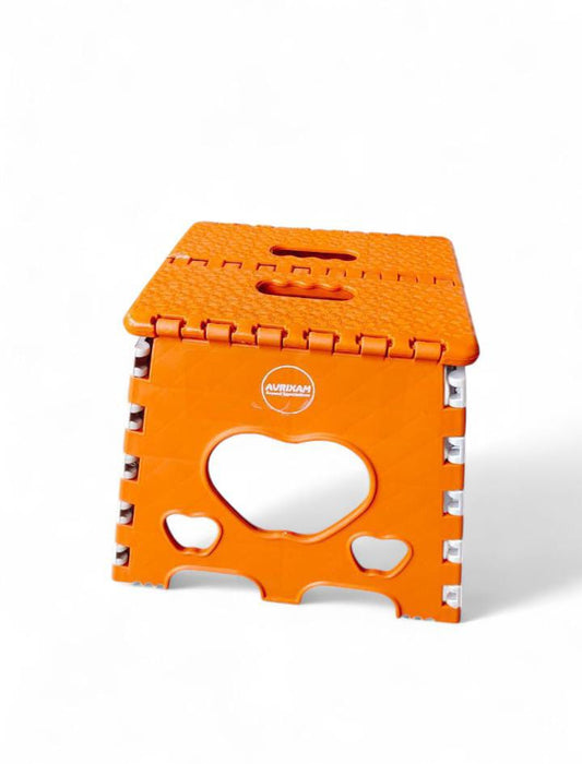 12 Inch Super Strong Folding Step Stool | 120 KG Capacity, Non-Slip, Space-Saving Plastic for Home & Kitchen