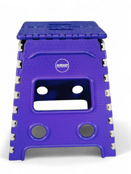 18 Inch Super Strong Folding Step Stool | 180 KG Heavy-Duty, Non-Slip Plastic for Adults & High Reach