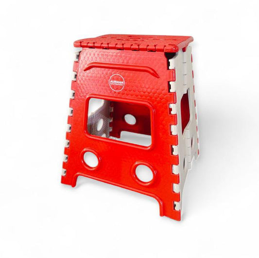 18 Inch Super Strong Folding Step Stool | 180 KG Heavy-Duty, Non-Slip Plastic for Adults & High Reach